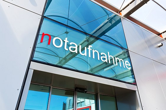 Die Notaufnahme des Caritas-Krankenhaus St. Josef