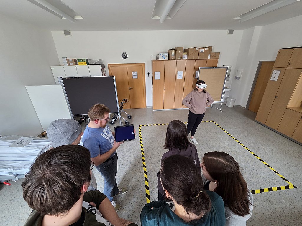 VR-Szenarien am PflegeCampus